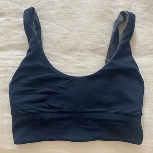 Lululemon Align Bra Reversible Nulu Size 4 True Navy Lunar Rock 50328.